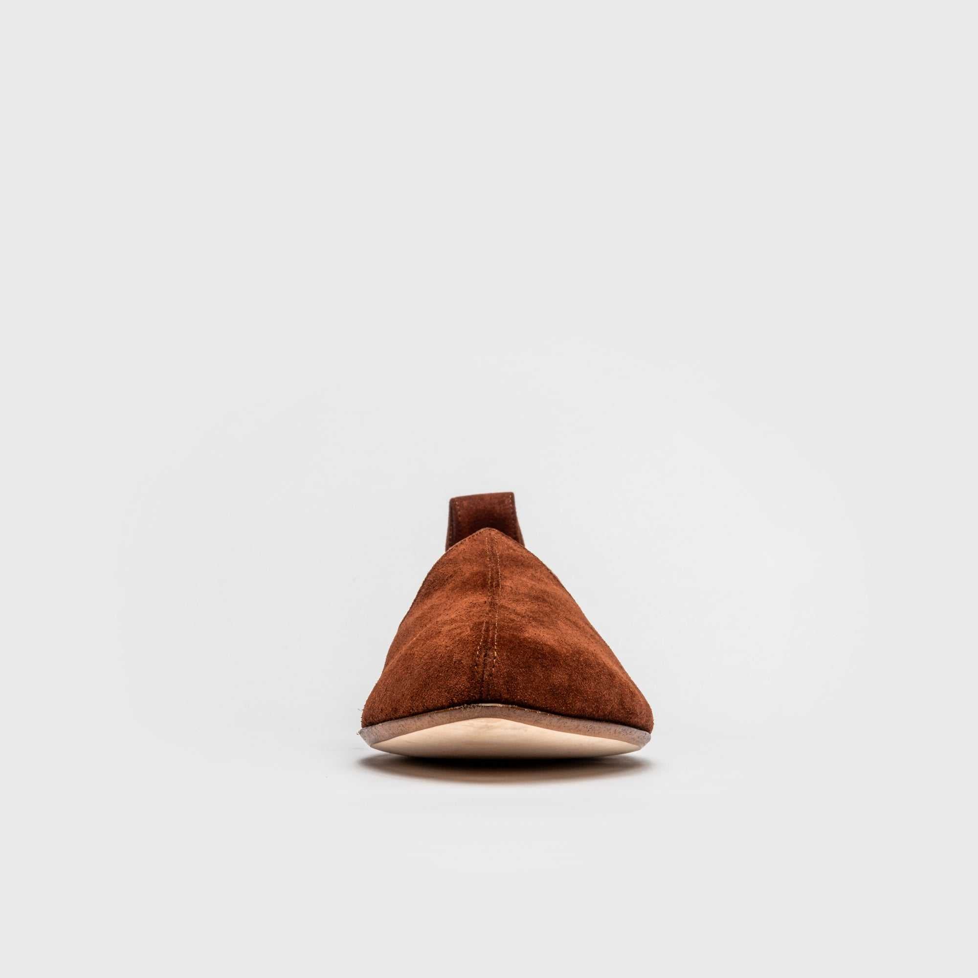 The Royal Edit men's suede Mojri loafers handcrafted in Italy with elegant design