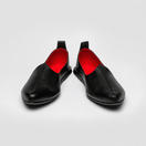 Women's calfskin leather Mojri loafers inspired by Rajasthani design, handcrafted in Italy, elegant and comfortable footwear for special occasions