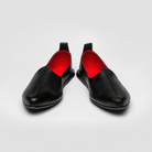 Women's calfskin leather Mojri loafers inspired by Rajasthani design, handcrafted in Italy, elegant and comfortable footwear for special occasions