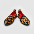 Men's hair on leather pony hair mojri loafers handcrafted in Italy for elegant occasions