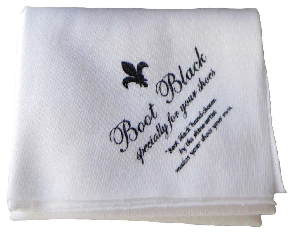 Cotton polish cloth for buffing leather shoes, made in Japan