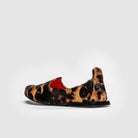 JOCO Austin men's Mojri loafer in leopard pony hair calfskin, red lambskin lining, handmade in Lucca, Italy